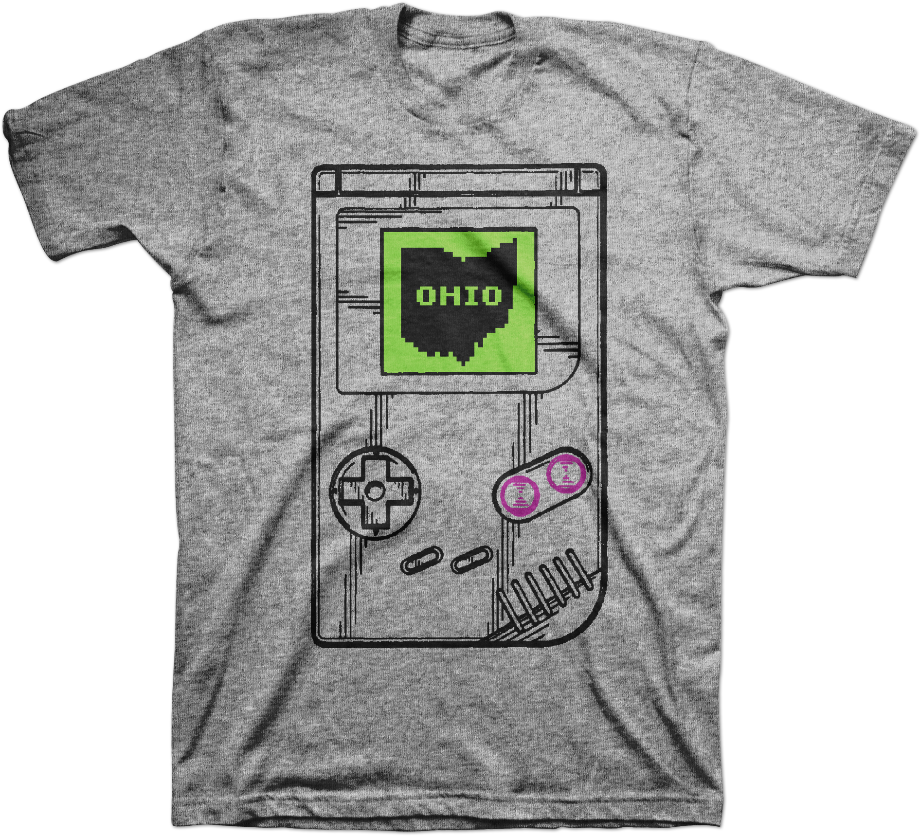 8 Bit® Ohio Boy Tee - T Shirt (1920x1780), Png Download