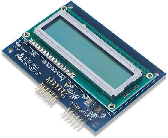 The Digilent Pmod Clp Is A 16×2 Character Lcd Module - Digilent - 410-092 - Development Kits And Tools - Development (600x527), Png Download