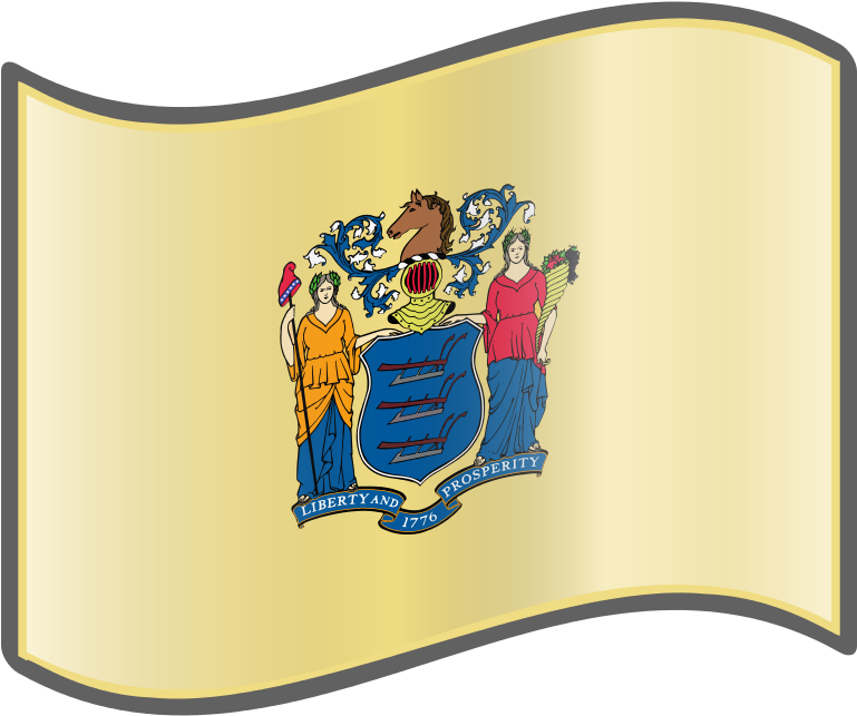 Nuvola New Jersey Flag - New Jersey Flag Shirt (768x768), Png Download