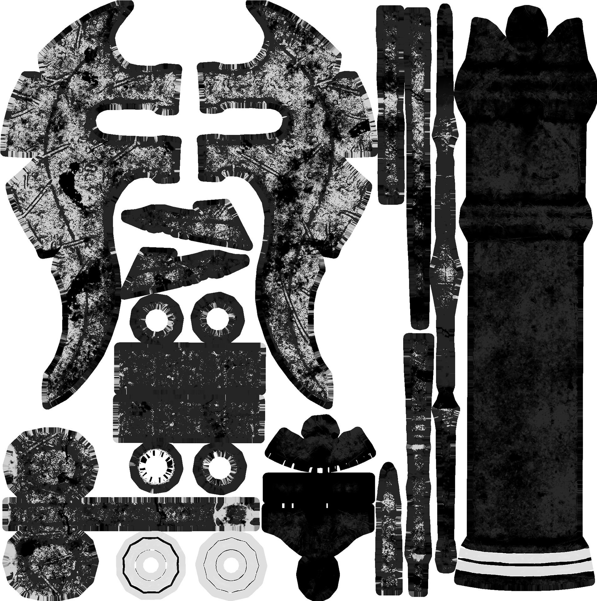 Battle Axe Worn - Illustration (1920x1920), Png Download