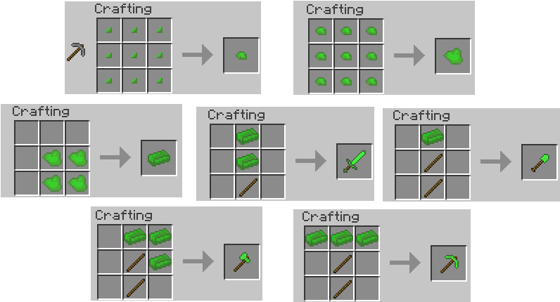 In The First Picture, The Stone Pickaxe Represents - Minecraft (800x500), Png Download