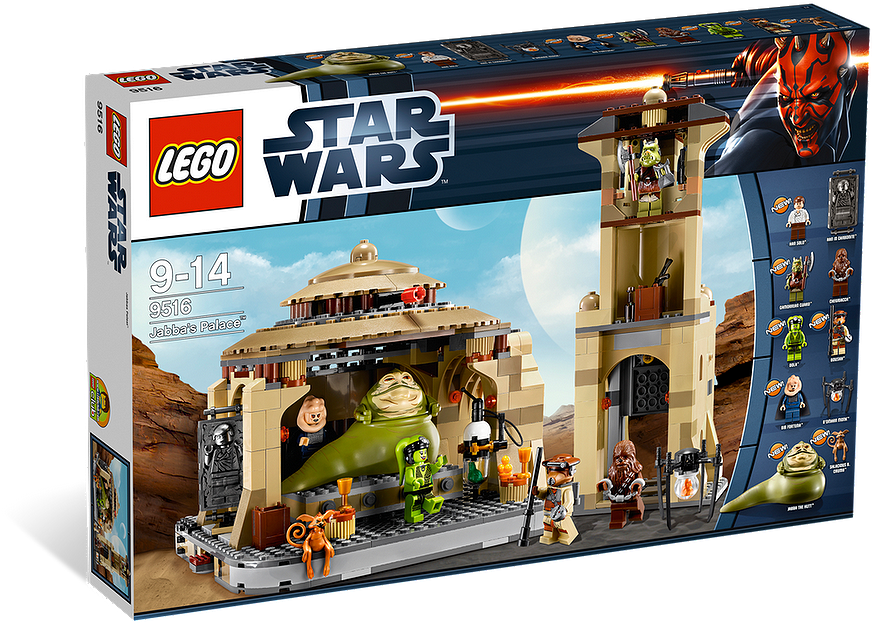Jabba's Palace - Han Solo In Carbonite Lego Set (1000x750), Png Download
