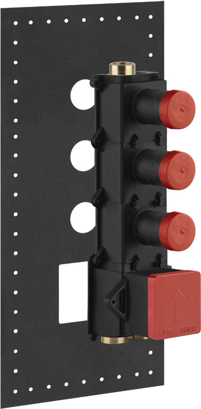 Gessi 39601 Thermostatic Rough Valve With 5-way Diverter (940x940), Png Download