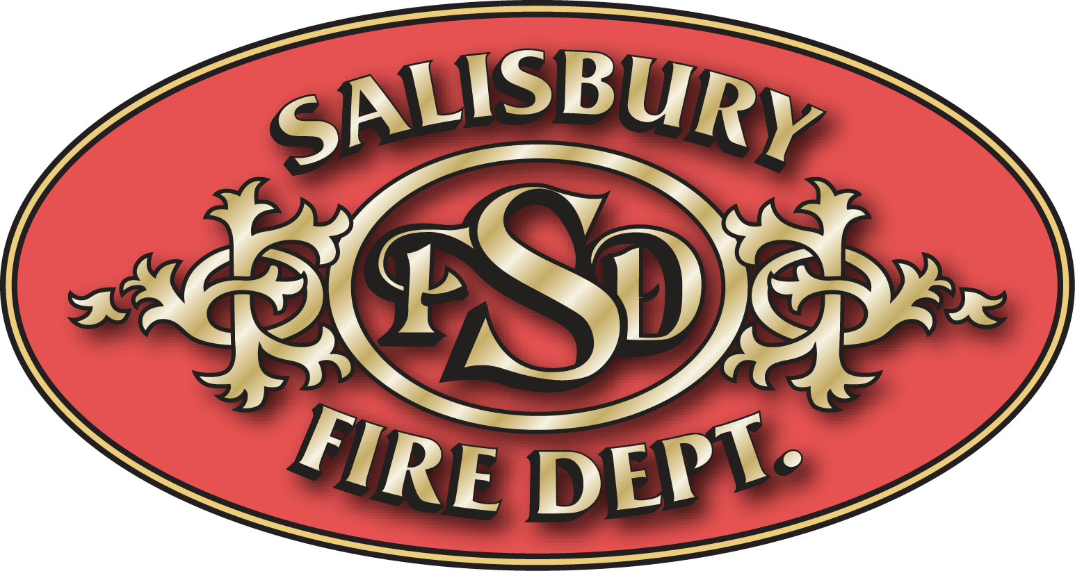 Salisbury Fire Department Logo - Firefighter (1546x822), Png Download