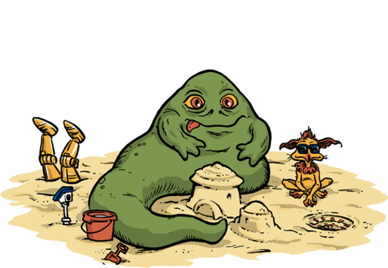 Beach Hutt Jabba (799x706), Png Download