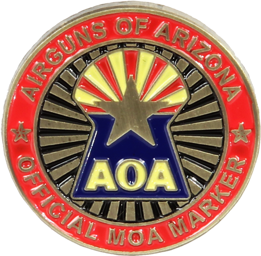 Aoa Moa Challenge Coin - Arizona (1080x521), Png Download