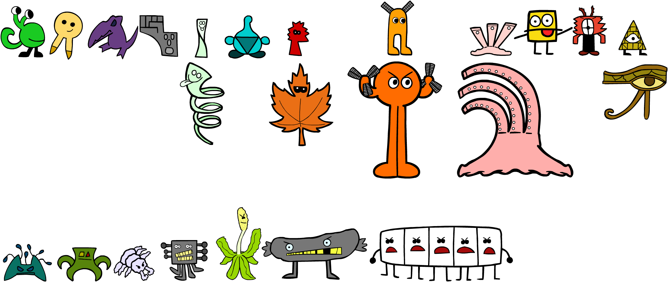 I Created My Own Pokemon When I Was Younger, And I - Cartoon (2200x928), Png Download