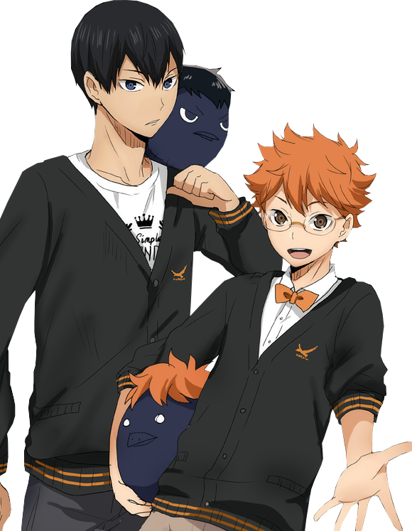 Наклейка Tobio Kageyama X Shouyou Hinata » Haikyuu - Haikyuu Hinata With Glasses (580x747), Png Download