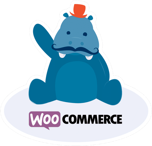3 Handsome Hippo - Wordpress Woocommerce Logo (620x605), Png Download