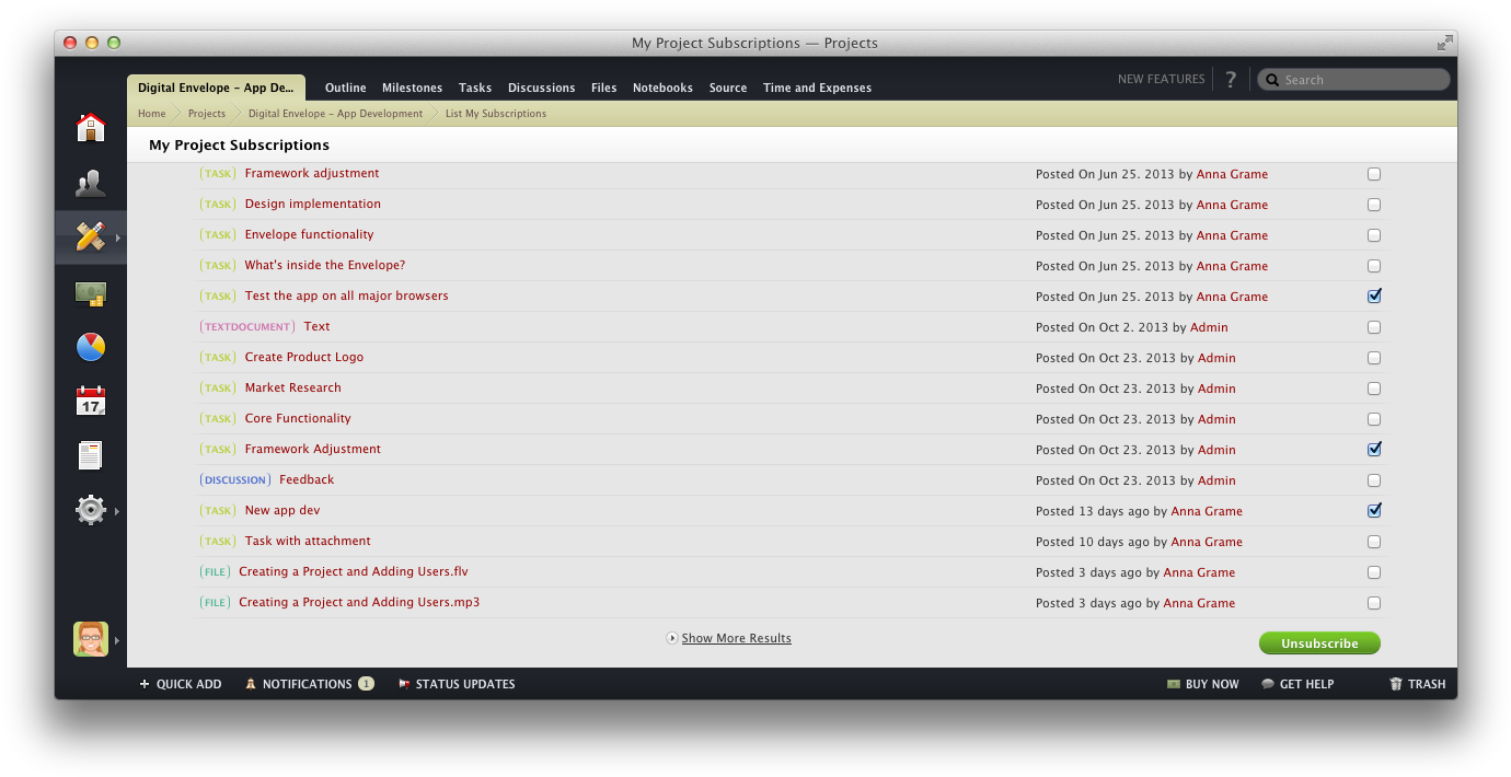 Managing Your Subscriptions - Active Collab Widgets (1395x725), Png Download