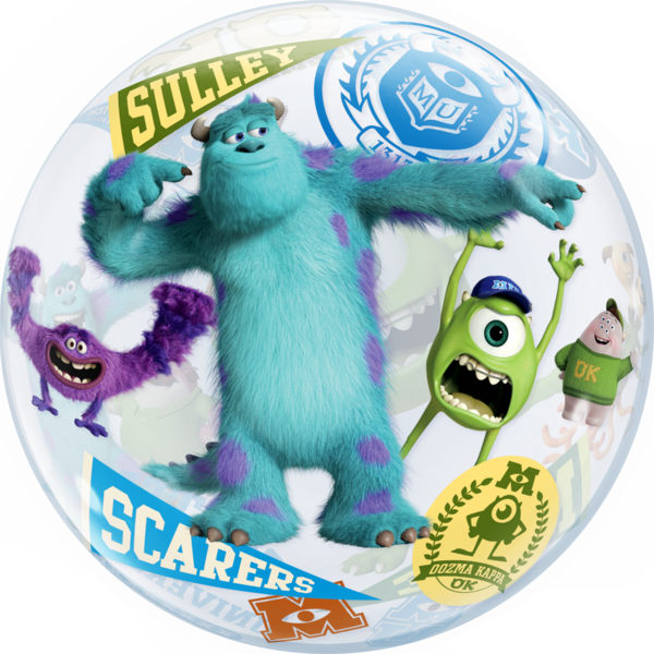 Disney-pixar Monsters University Bubble Balloon (600x600), Png Download