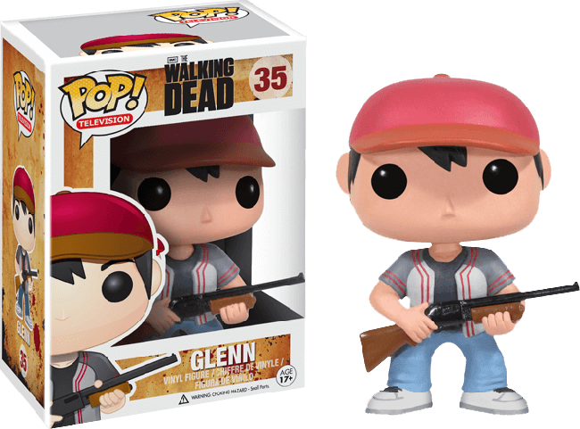 The Walking Dead - Figurine Pop The Walking Dead Glenn (650x481), Png Download