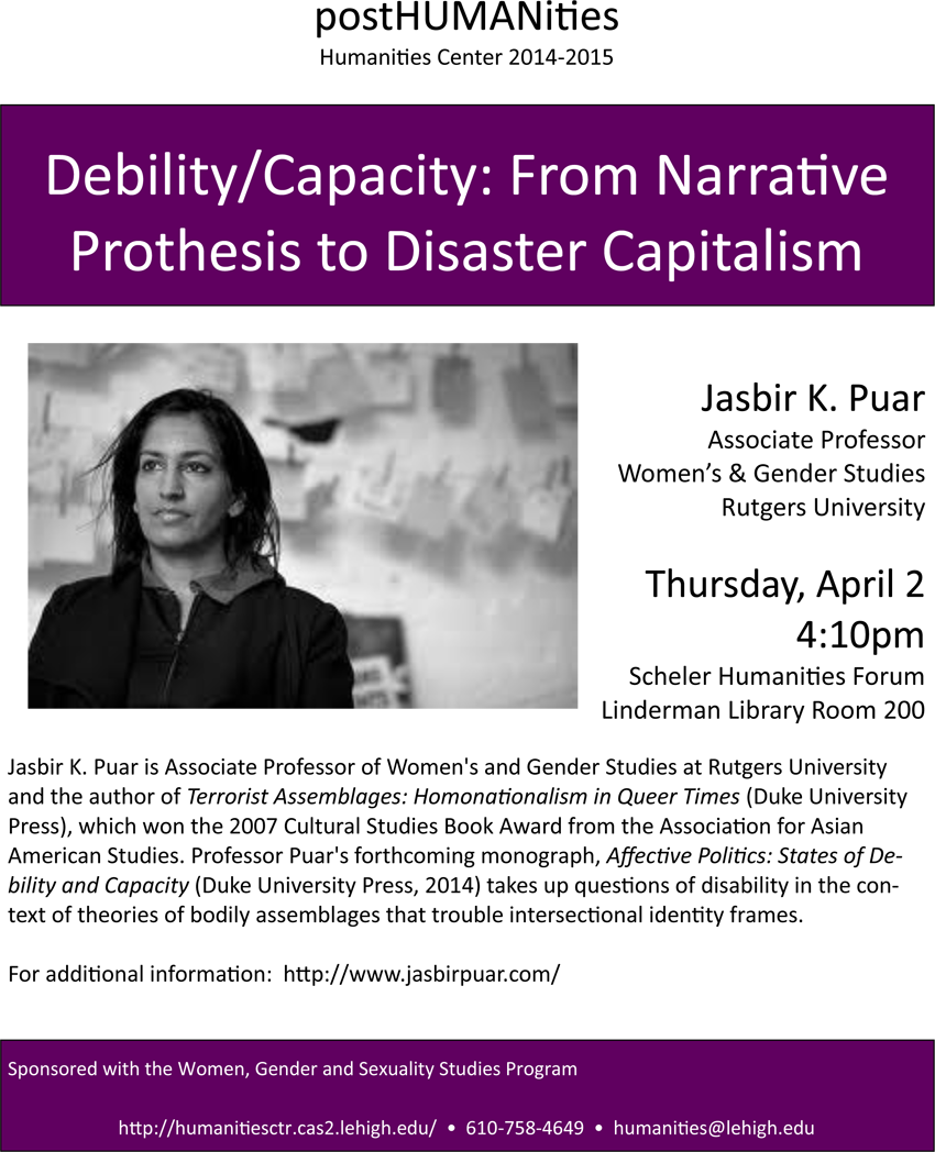 Puar Is Associate Professor Of Women's & Gender Studies - Woman (850x1048), Png Download