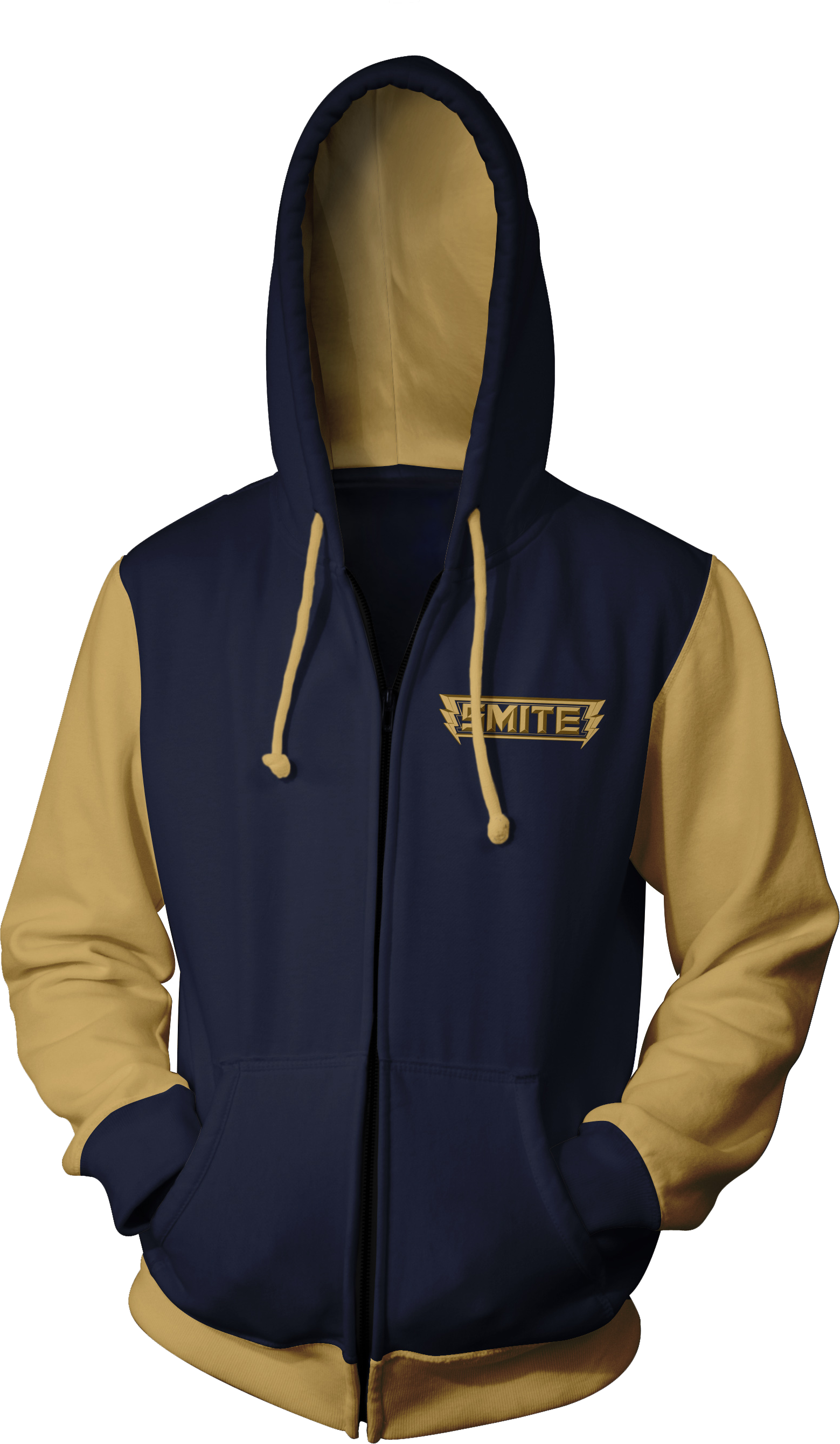 Smite Dual Tone Hoodie - Sweatshirt (1559x2677), Png Download