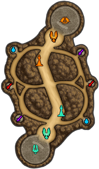 For Those Of You Who Don't Remember, This Is The Old - Smite Old Joust Map (600x600), Png Download