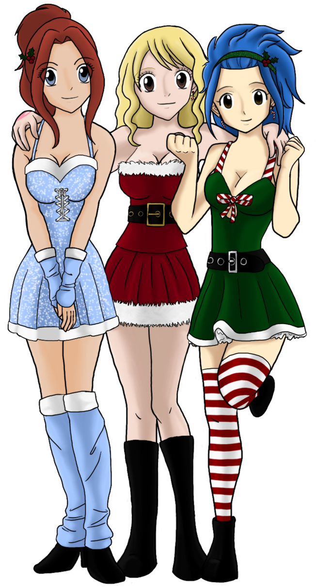 Fairy Tail Christmas- No Background By Nekoxity - Christmas Day (651x1227), Png Download