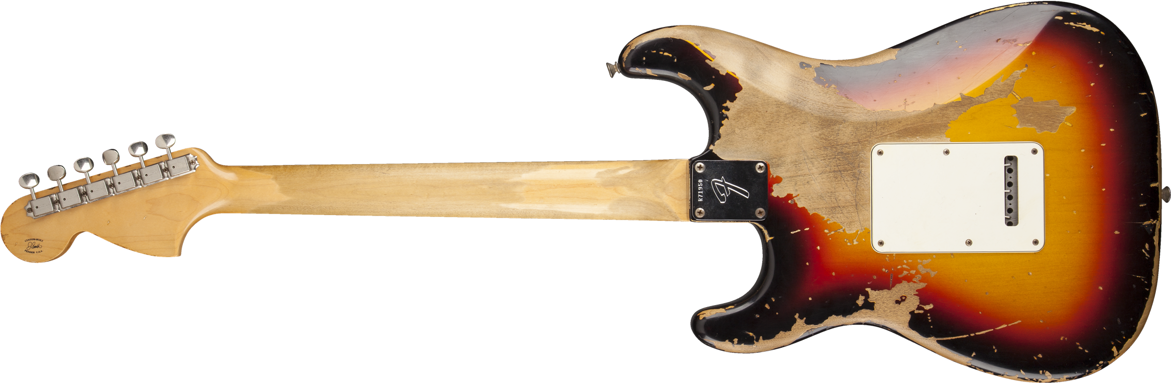 Hover To Zoom - Fender Custom Shop Michael Landau 1968 Signature Relic (2400x789), Png Download