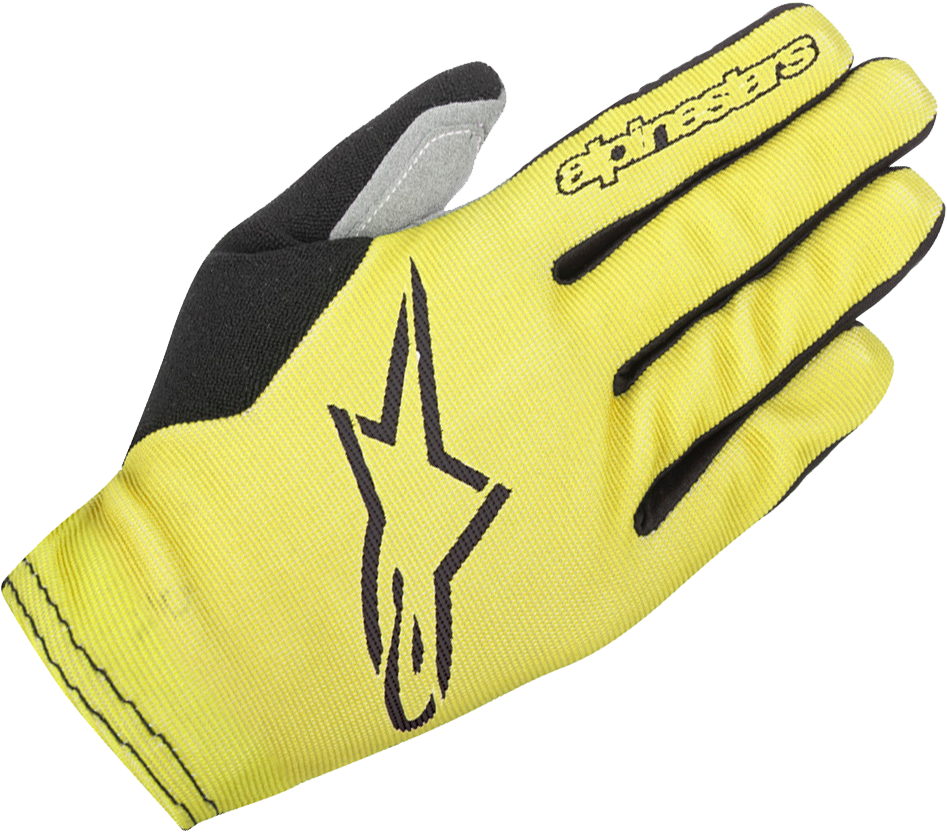 Alpinestars Aero 2 Long Finger Trail Glove Acid Yellow - Alpinestars Aero 2 Bicycle Gloves Yellow/black L (1200x1200), Png Download