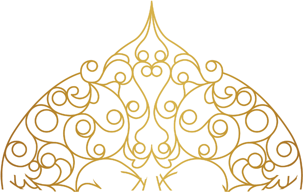 Mandala Swirls Design Pattern Paisley Gold Decor Decora - Decorative Golden Line Png (1024x1024), Png Download