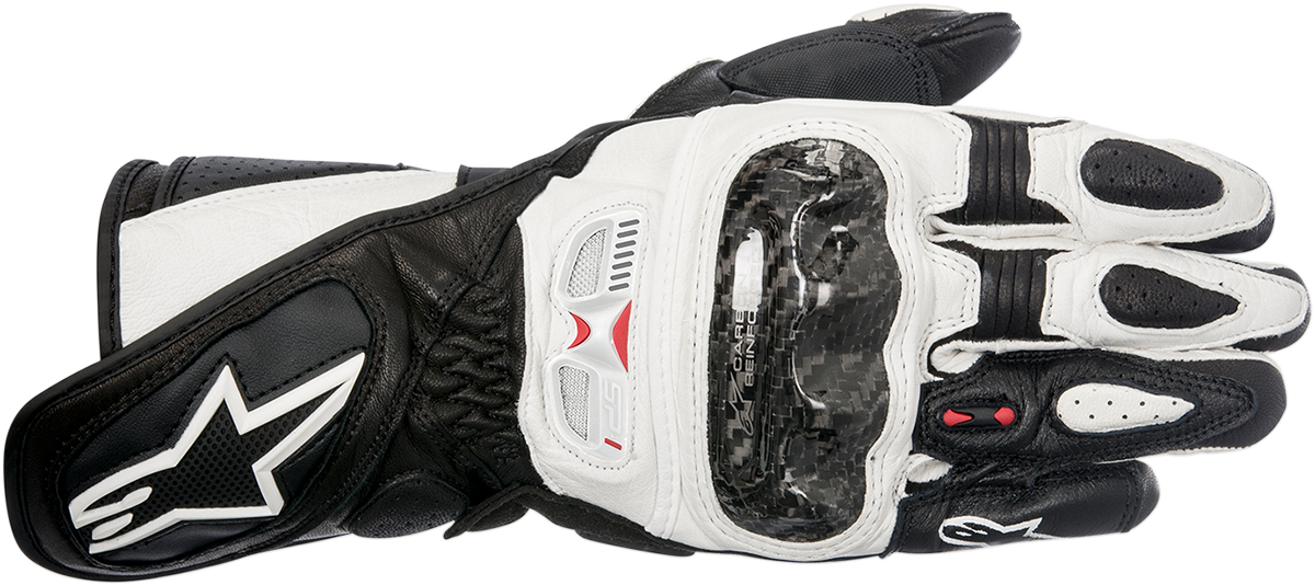 Womens Alpinestars Stella Sp 1 Black White Leather - Alpinestars Stella Sp 1 Gloves (1200x534), Png Download