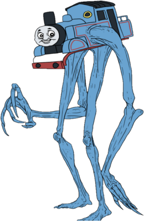 Creepy Locomotive Render - Thomas The Dank Engine Drawings (528x763), Png Download