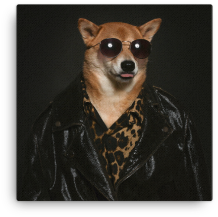 Mensweardog Blep Canvas - Dog (650x650), Png Download