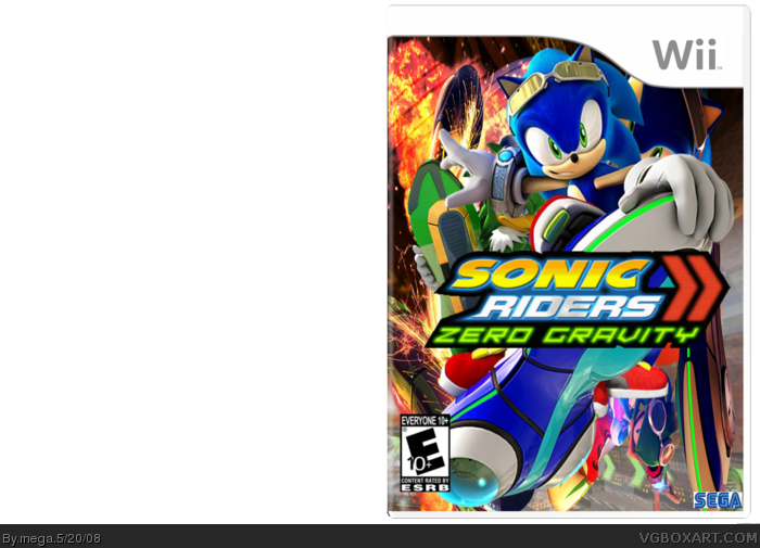 Sonic Riders Zero Gravity Box Art Cover - Sonic The Hedgehog (700x505), Png Download