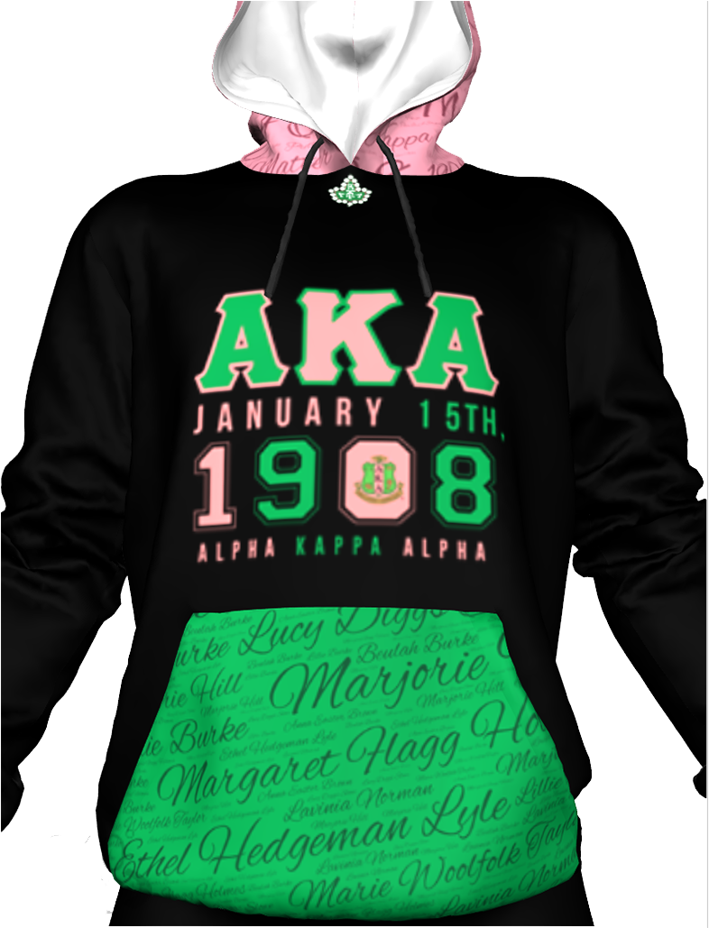 Exclusive Aka Legacy Founders Black Hoodie * - Zazzle Alpha Grieche-buchstaben Kappa-lambdas | Iphone (1028x1028), Png Download