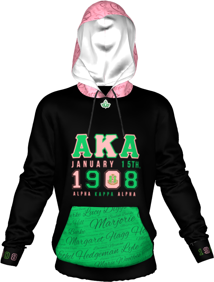Exclusive Aka Legacy Founders Black Hoodie - Leggings (1028x1028), Png Download