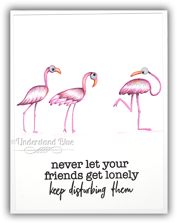 Picket Fence Studios Flamingo Card By Understand Blue - Sunday Brunch (650x805), Png Download