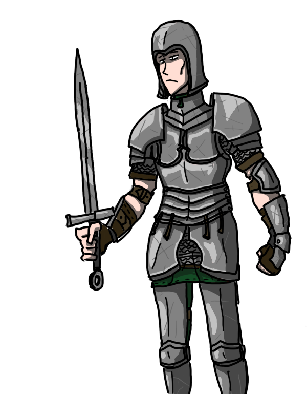Medieval Soldier Drawing (1024x768), Png Download