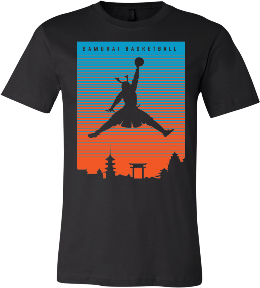 Basketball Samurai Unisex Shirt Bella Canvas - Scary Costume T Shirt (1155x1155), Png Download