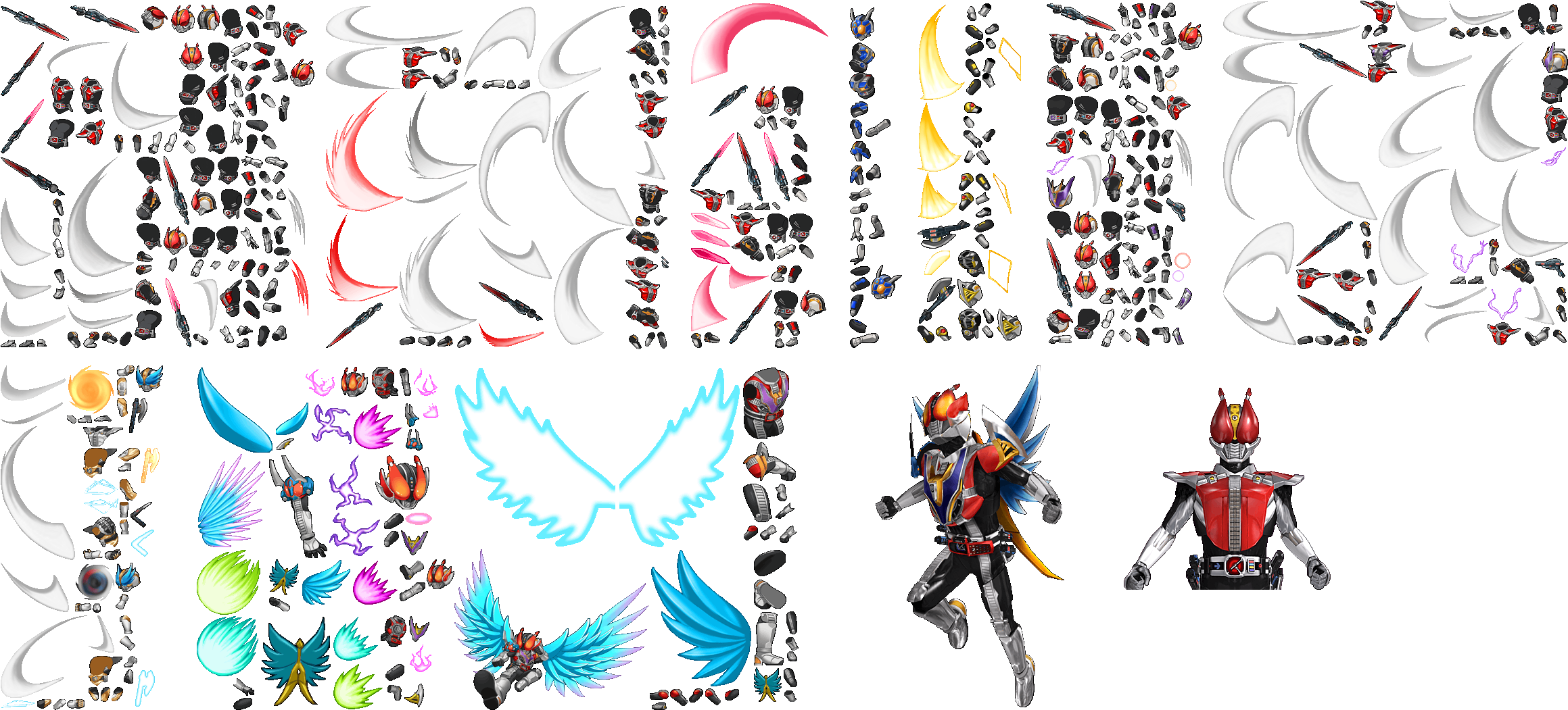 Click For Full Sized Image Kamen Rider Den-o - Kamen Rider All Generation Den O (2388x1120), Png Download