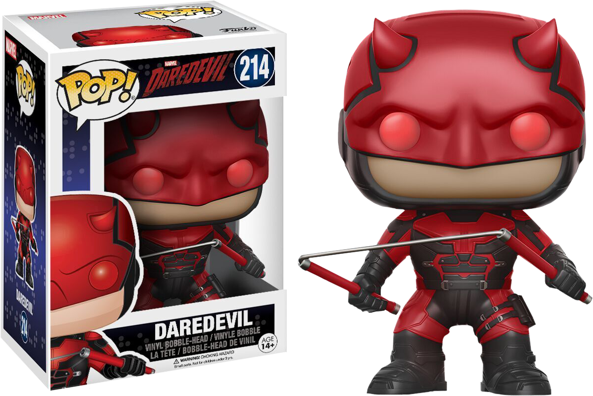 Daredevil Action Figure - Funko Pop Daredevil 214 (1193x796), Png Download