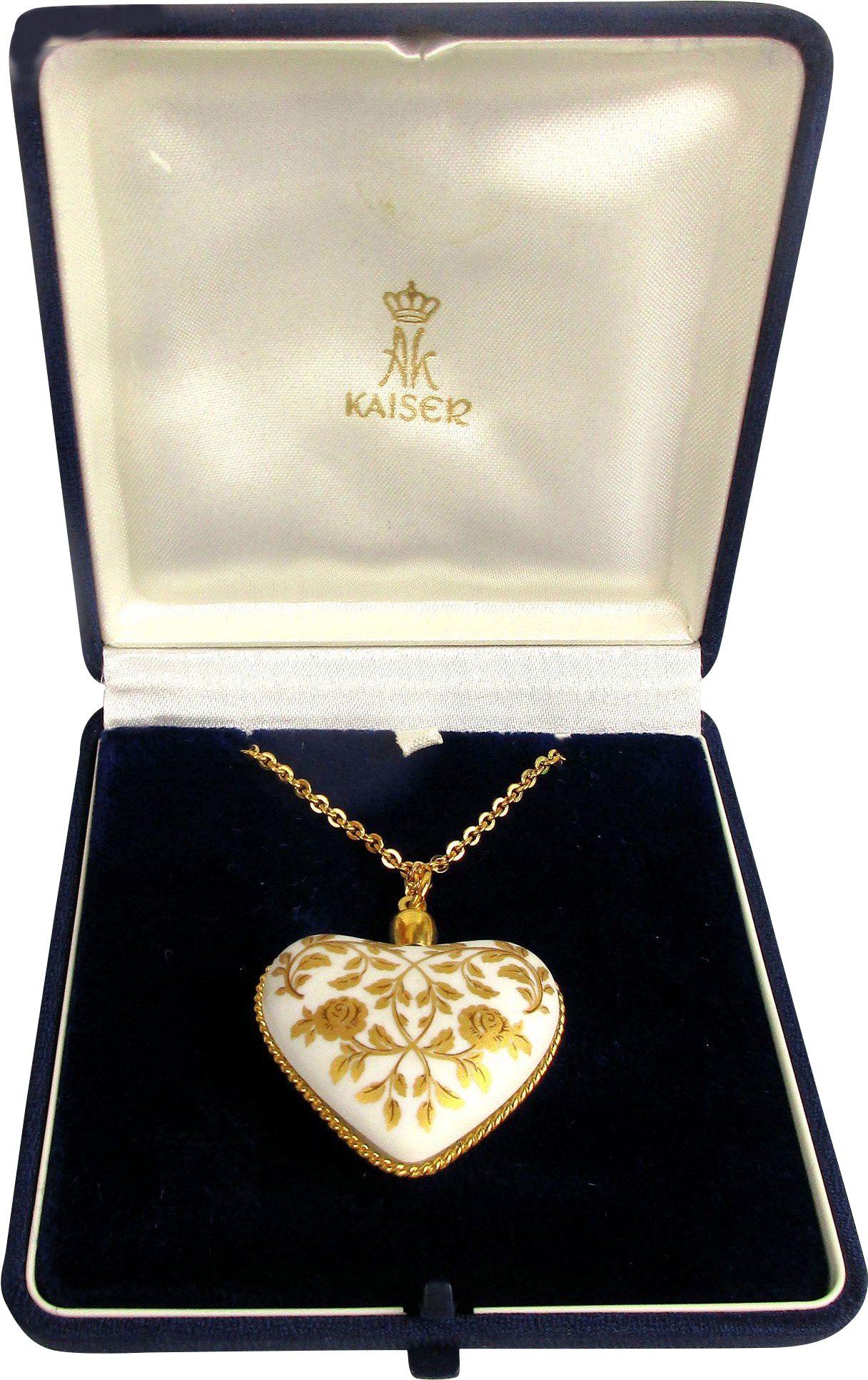 Vintage 1979 Kaiser Porcelain Heart ~ Mother's Day - Necklace (1931x1931), Png Download