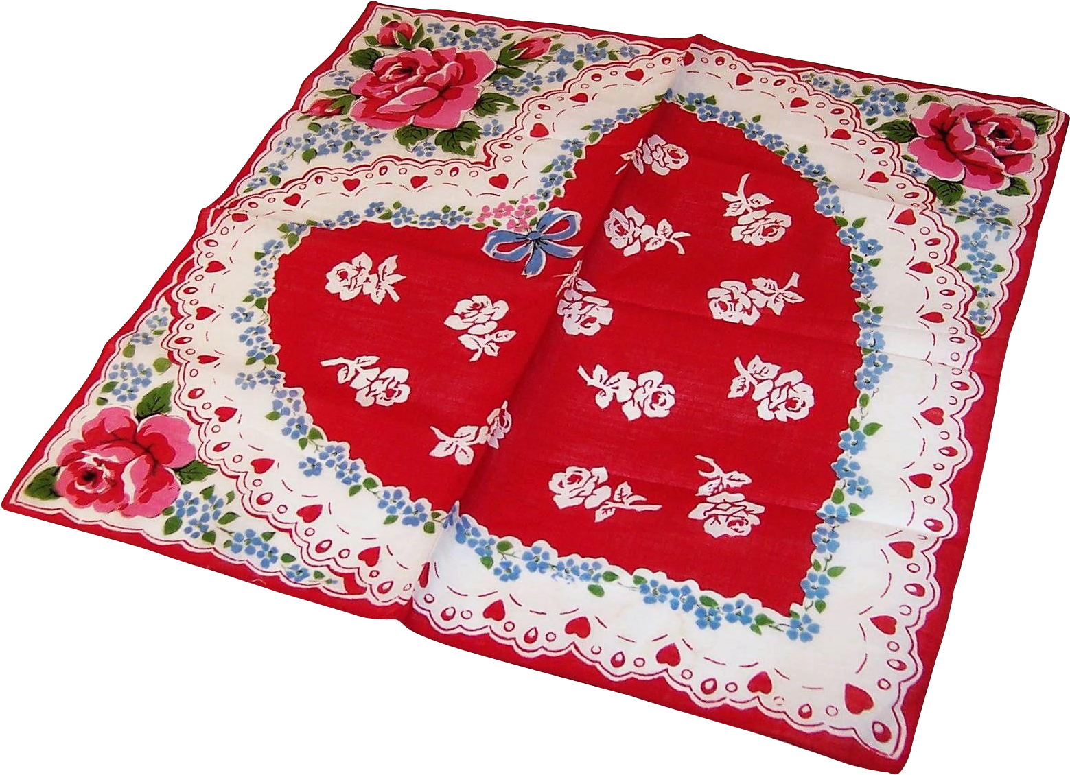 Roses Are Red Violets Are Blue Valentine Hankie From (1558x1558), Png Download