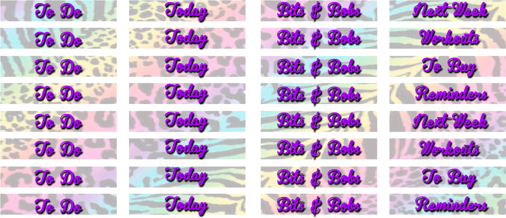 "sticker Kit" Lisa Frank Mdn Headers Sticker - Colorfulness (2180x1104), Png Download