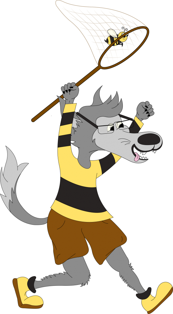 Big Bad Wolf Apiaries - Illustration (565x1024), Png Download