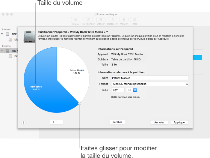 Disque Physique Avec Deux Partitions - Schijfhulpprogramma 10.8 (702x544), Png Download
