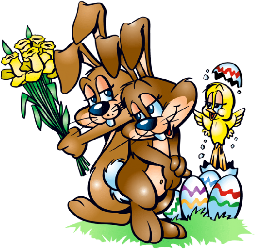 Free Png Download Easter Bunnies Transparent Png Images - Liefde En Pasen (850x822), Png Download