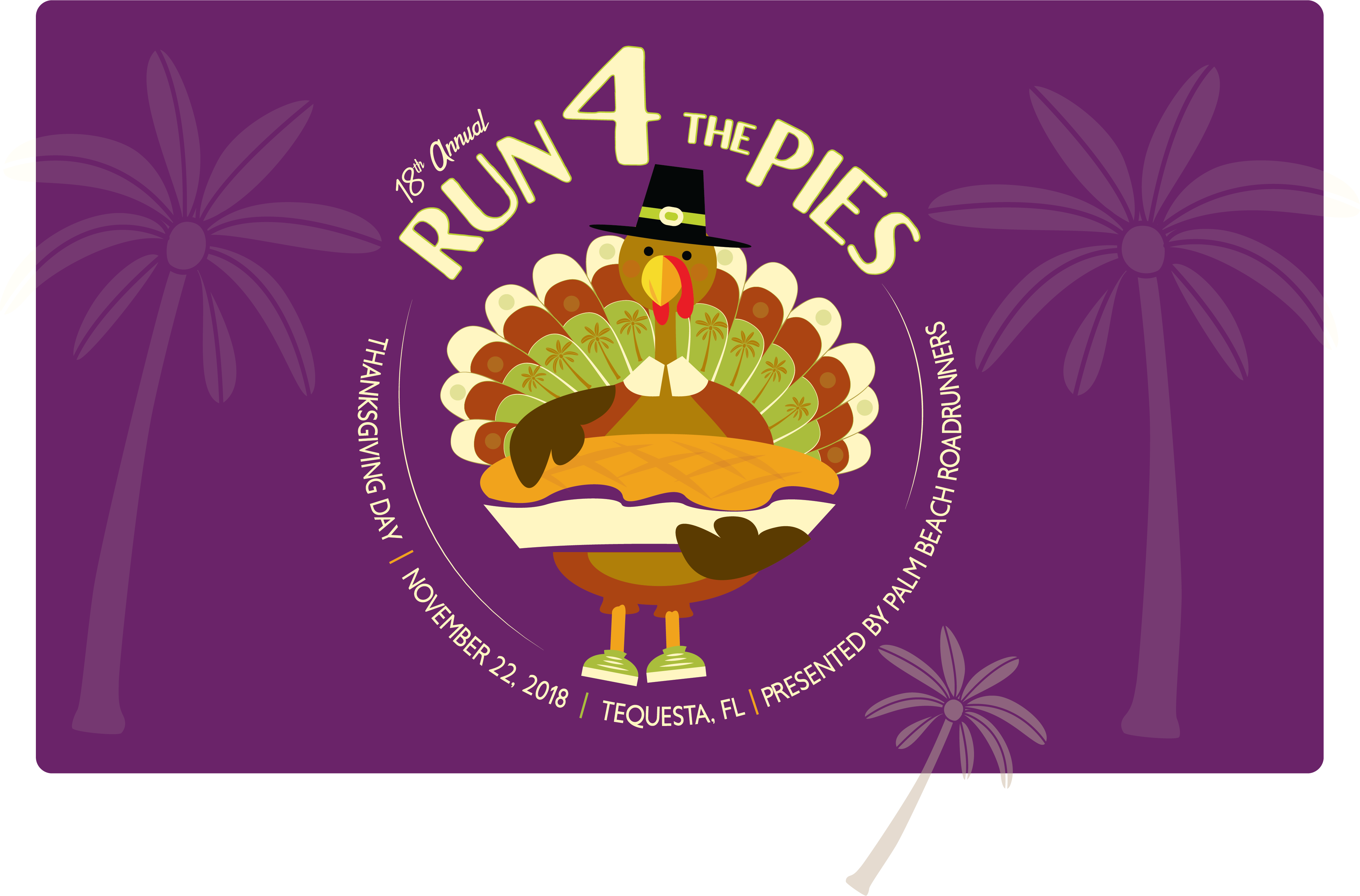 18th Annual Run 4 The Pies - Illustration (4207x2772), Png Download
