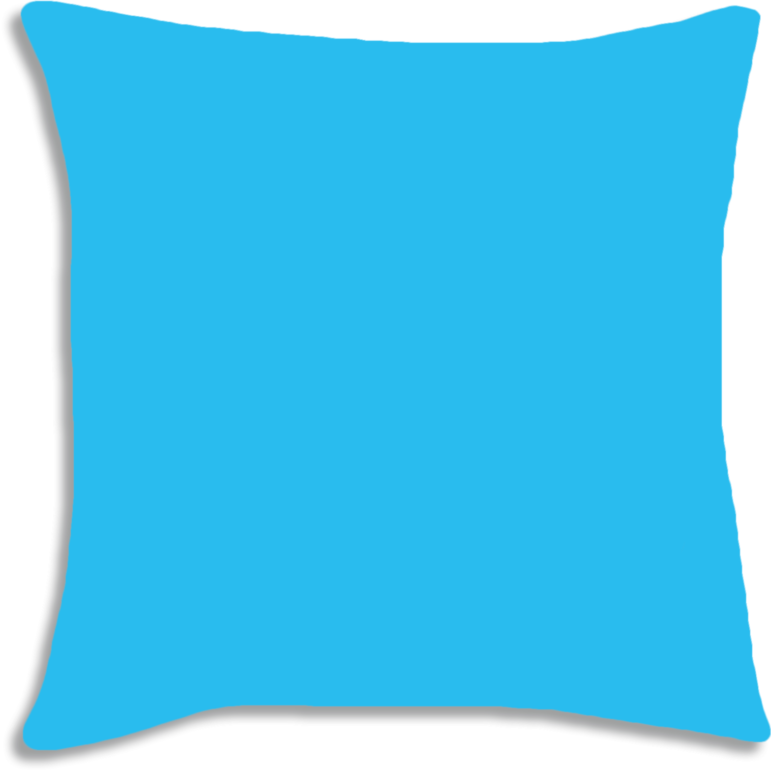 Tail Feather Rainbow Decorative Throw Pillow - Voile D Ombrage Rectangulaire Bleu Azur (2048x2048), Png Download