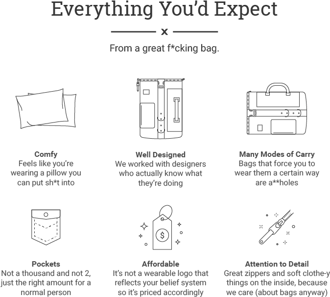 People Need Things When They Go Places - Nvända A Great F * Cking Bag (680x635), Png Download