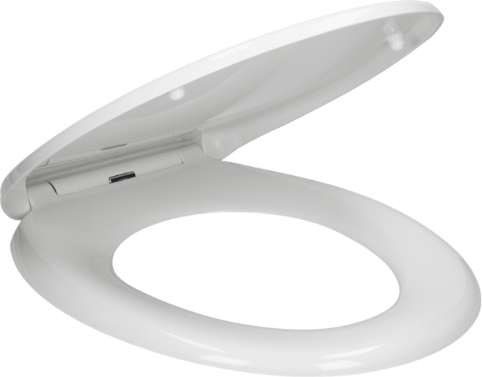 Toilet Seat Png - Ceramica Heavy Weight Soft Close White Toilet Seat (691x540), Png Download