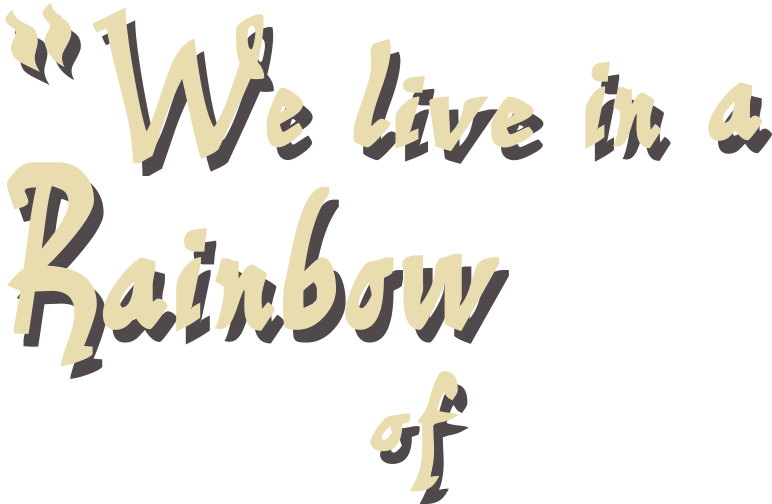 Cezanne's Rainbow - Calligraphy (772x504), Png Download