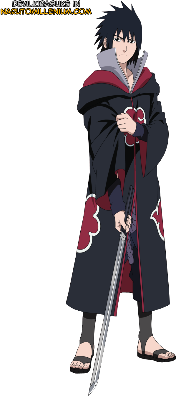 Sasuke Uchiwa Shikamaru, Gaara, Kakashi, Akatsuki, - Uchiha Sasuke Akatsuki (640x1340), Png Download