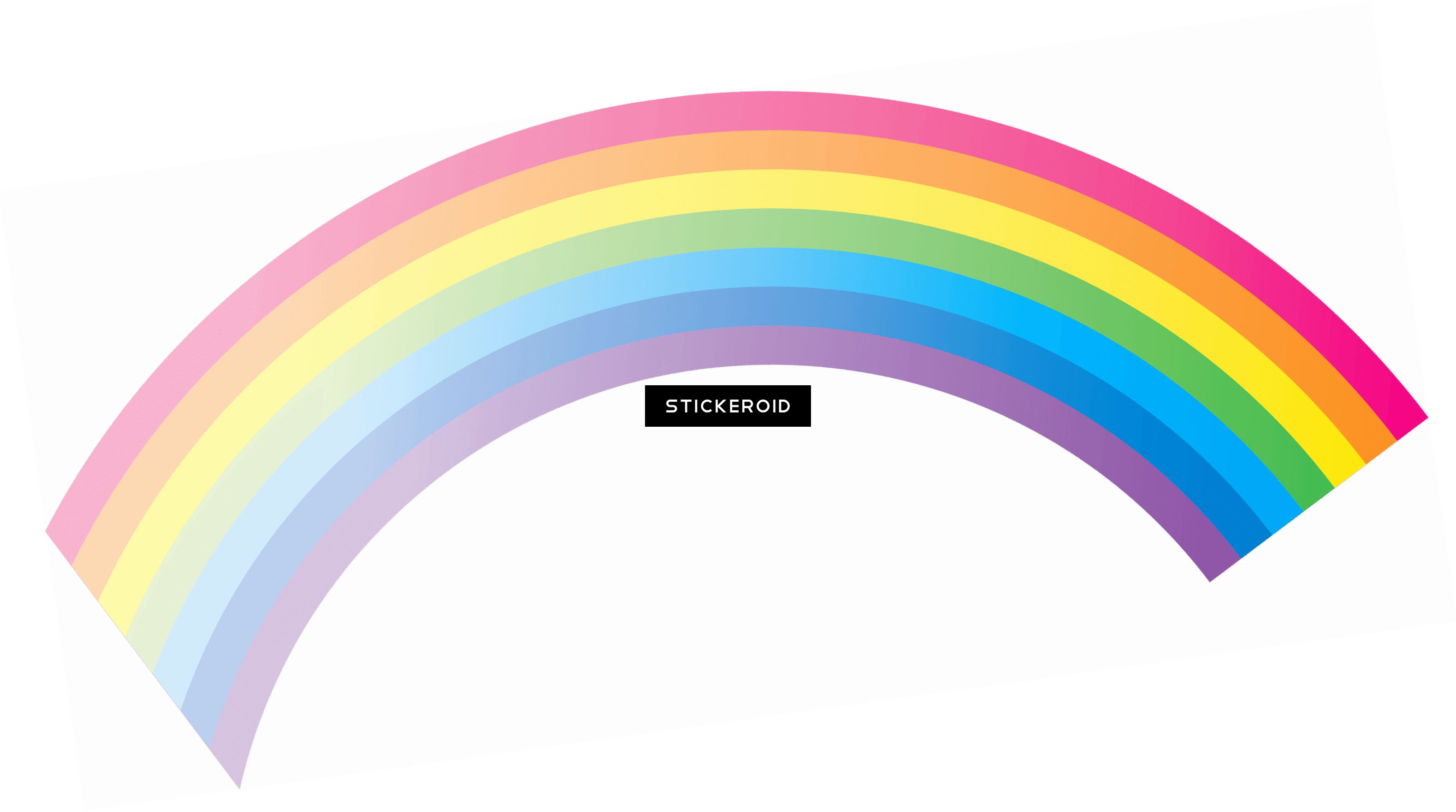 Nyan Cat Long Rainbow - Rainbow (3158x1762), Png Download