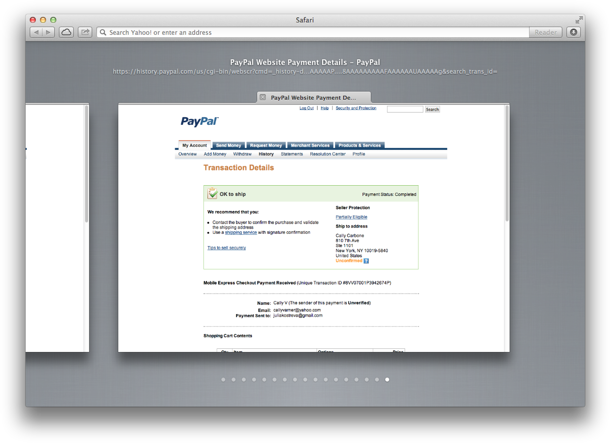 Safari Window With Paypal > Album View > First Tab (1206x881), Png Download