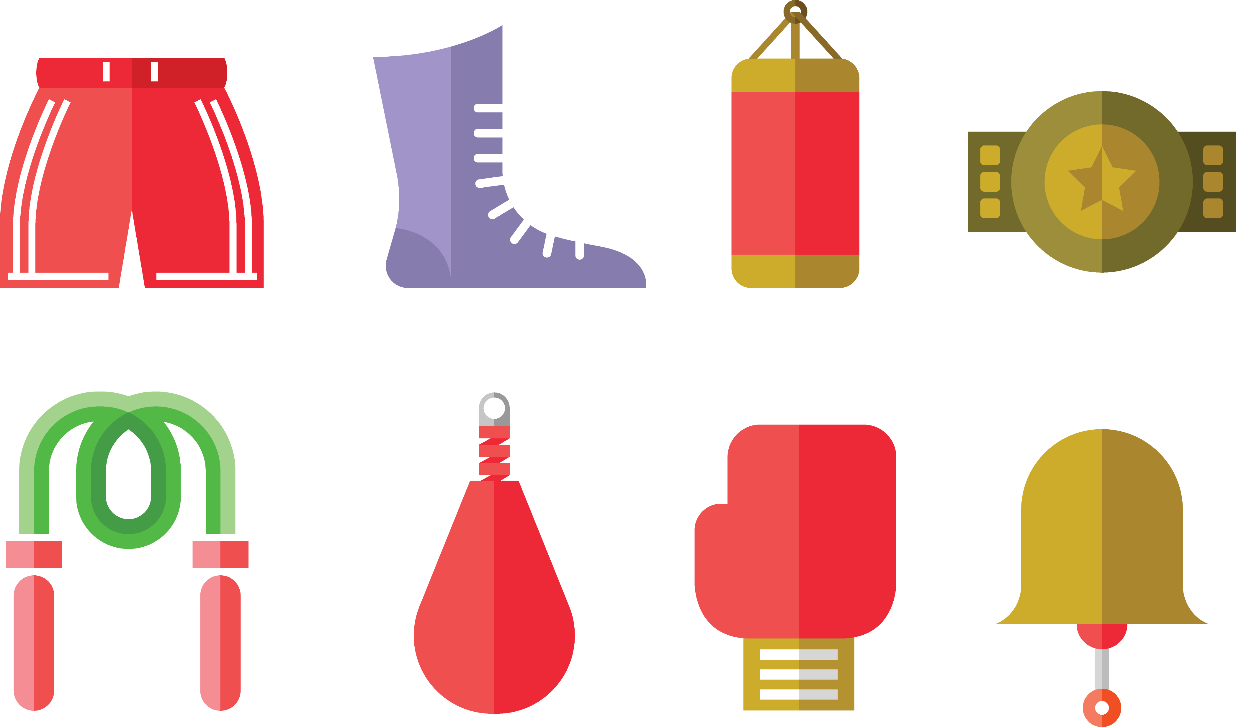 Vector Free Stock Boxing Glove Muay Thai Icon - Boxing (4188x2464), Png Download