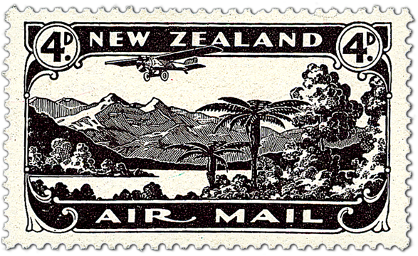 Single Stamp - Nz Stamps (600x600), Png Download